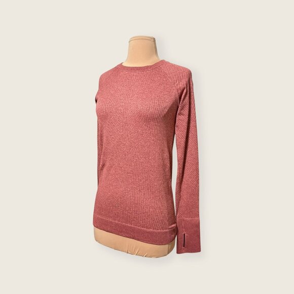 Lululemon Rest Less Pullover 6 Knit Mulled Wine Pink Savannah Long Sleeve - Picture 9 of 10